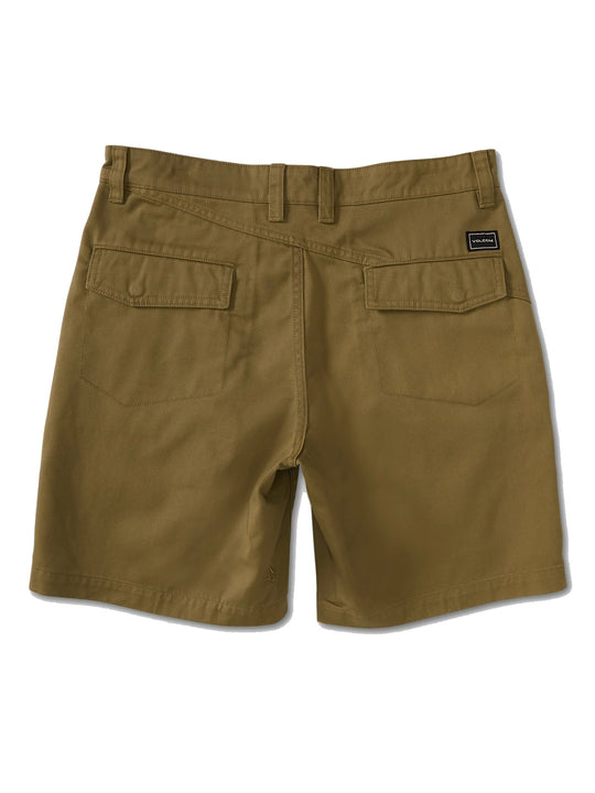 SHORT BARRACKS RELAXED CHINO 19 / DARK KHAKI /  DKA
