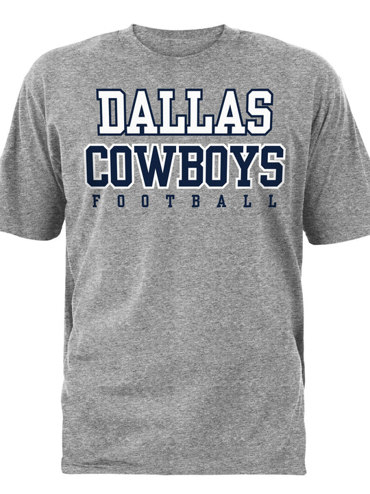 Playera Dallas Cowboys Football Básica  Gris Jaspeado