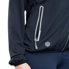 Chaqueta deportiva UV para mujer negra