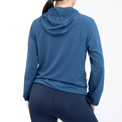 Chaqueta deportiva UV para mujer azul marino