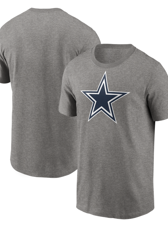 Playera Nike Gris Dallas Cowboys  Logo Essential