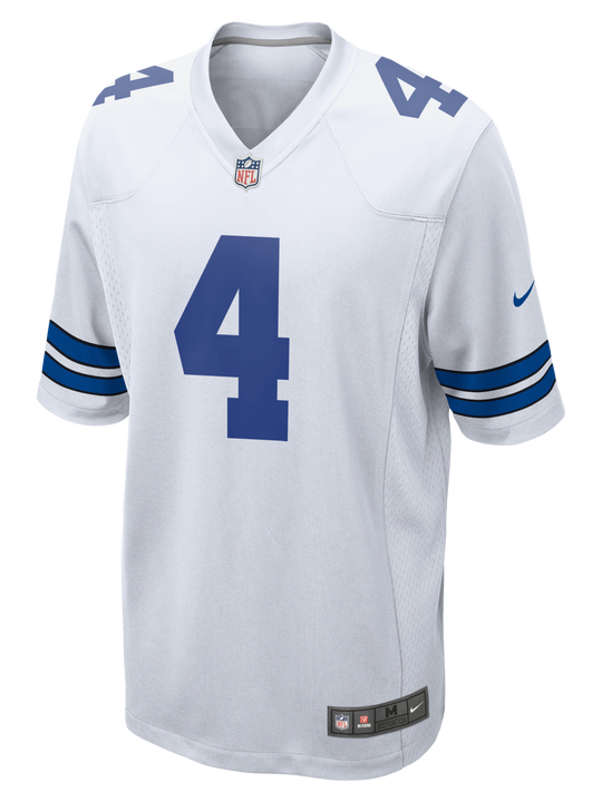 Jersey Nike Blanco Dallas Cowboys  Game Dak Prescott
