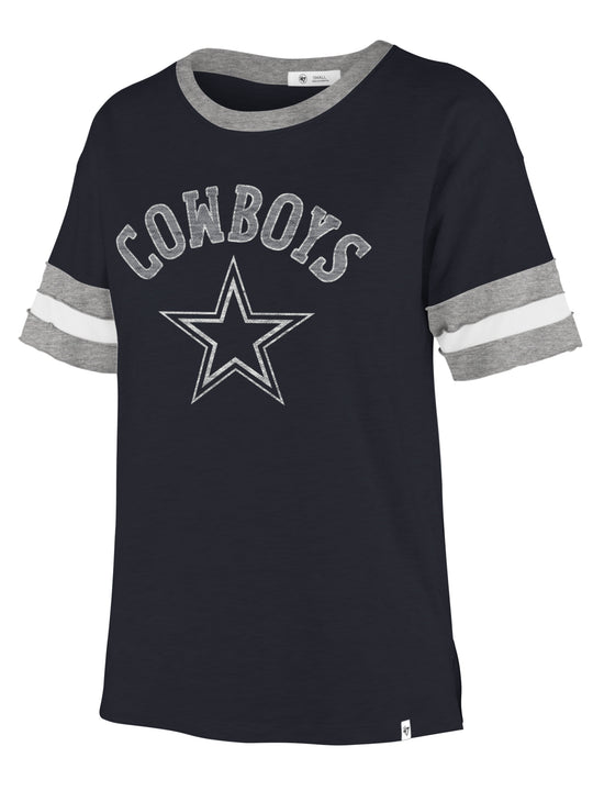 Playera 47 BRAND Mujer Dallas Cowboys Estilo Retro NVY