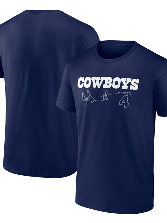 Playera Dallas Cowboys Dak Prescott 4 – Edición Firmada