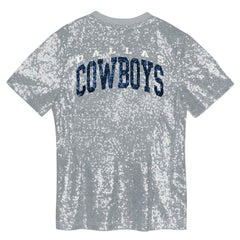 Playera Dallas Cowboys Mujer Sequin V-Neck Brillante Plateado