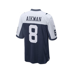 Jersey NFL Dallas Cowboys Troy Aikman #8 Nike Alternate/Throwback - Color Azul Marino y Blanco para Hombre