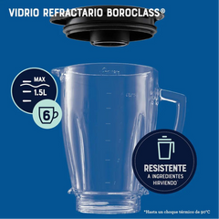 Licuadora Oster® con programas automáticos y tecnología reversible BLSTPYG1309B