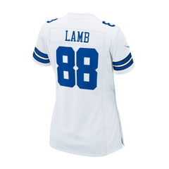 Jersey NFL Dallas Cowboys CeeDee Lamb #88 Nike Game - Color Blanco para Mujer