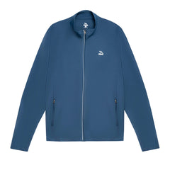 Chaqueta tejida para hombre sin capucha azul marino