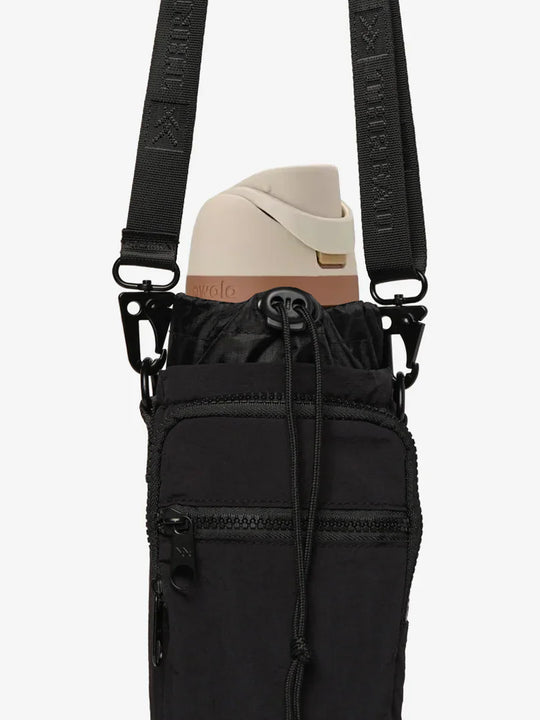 Black - Water Bottle Sling Bag