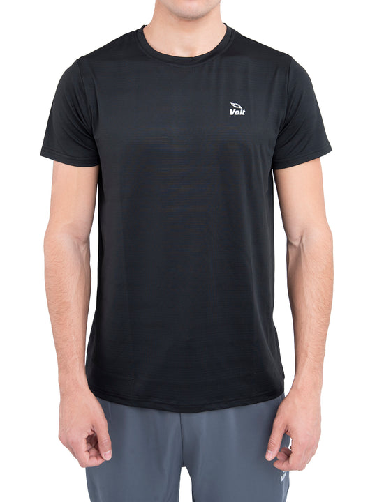 Playera Deportiva Voit Negra  Running Hombre