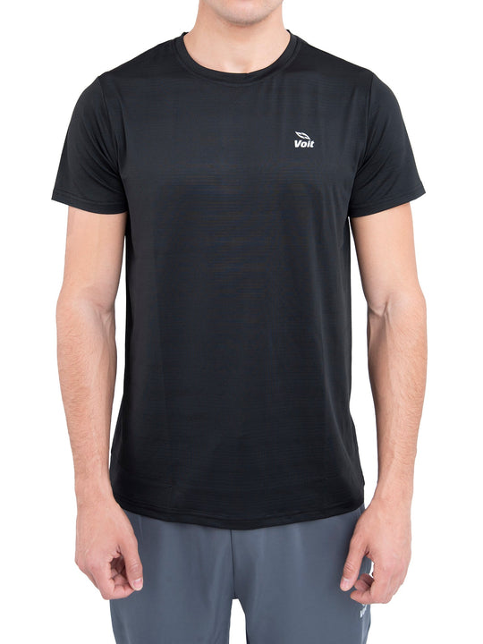 Camiseta deportiva para hombre negra