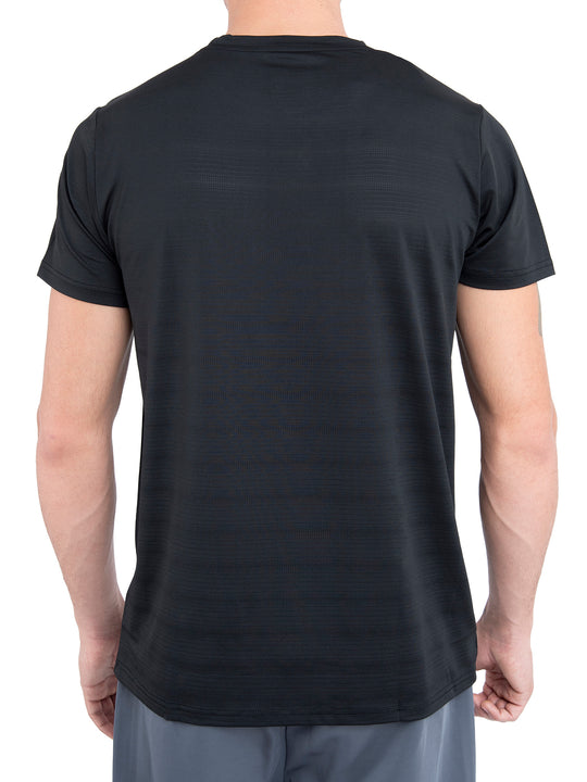 Playera Deportiva Voit Negra  Running Hombre