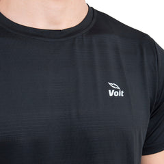 Camiseta deportiva para hombre negra