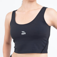 Top de yoga para mujer negro