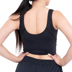 Top de yoga para mujer negro