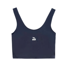 Top de yoga para mujer azul marino