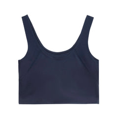 Top de yoga para mujer azul marino