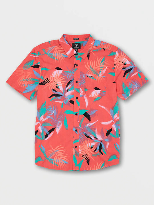 CAMISA LEAF SPRAY WOVEN SS / LRR / VOLCOM